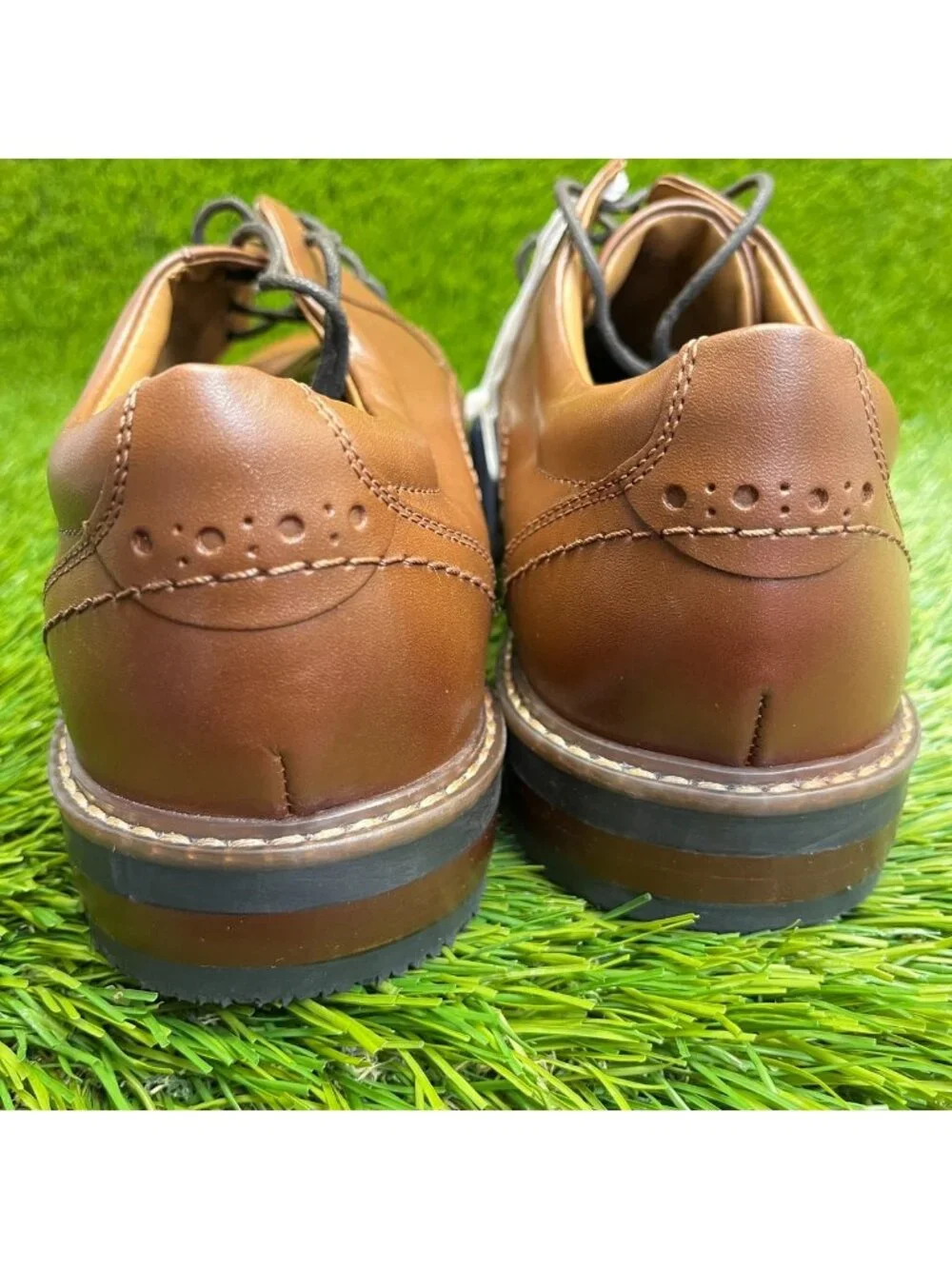 Nunn Bush Calderone Mens Size 8.5 Brown Casual Classic Plain Toe Oxford Shoes